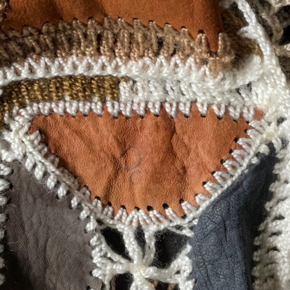 Boho Crochet Patchwork Style Scarf - image 5